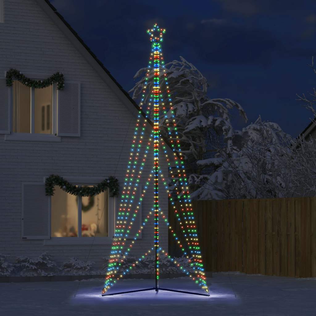 Vidaxl LED julgran 861 lysdioder färgglada 478 cm