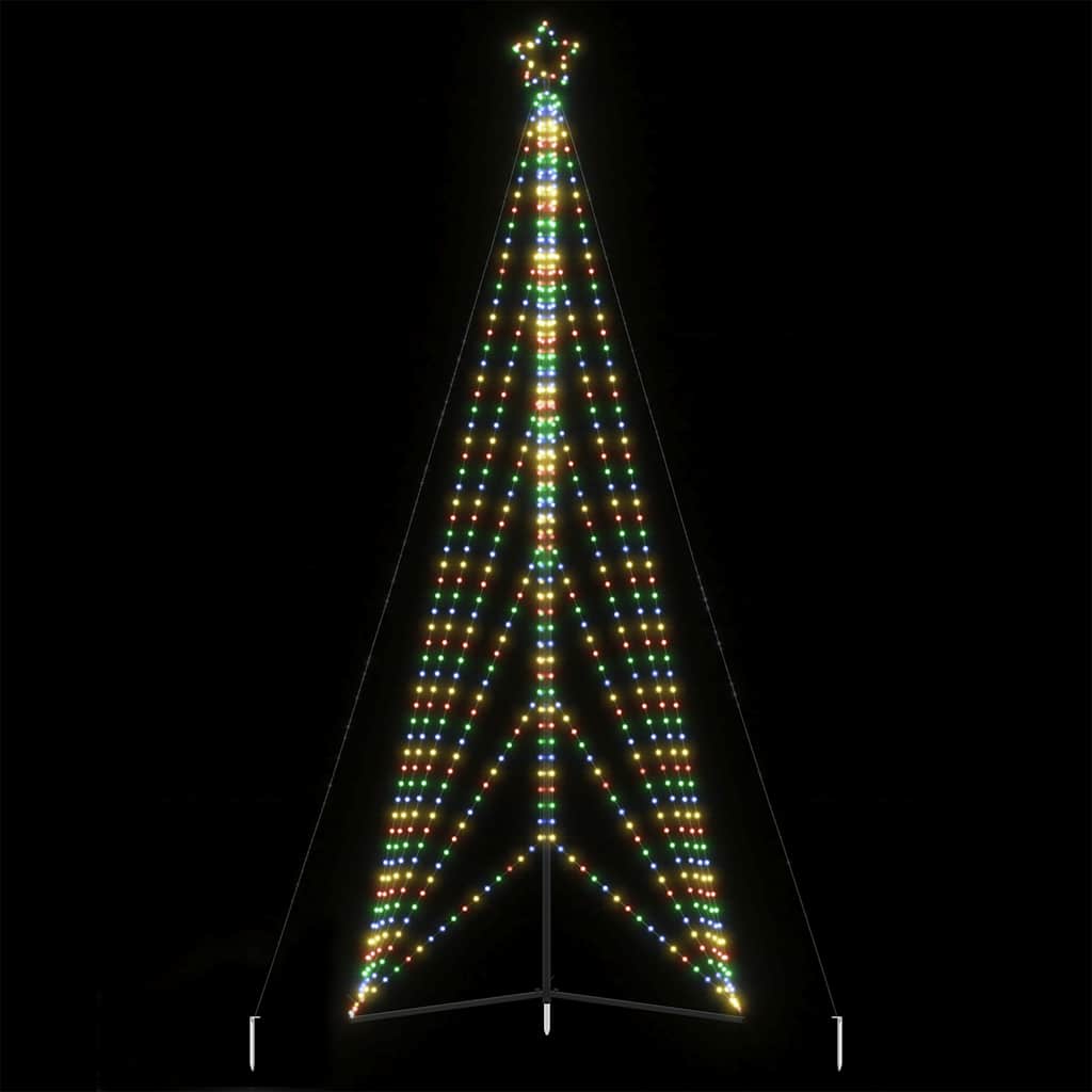 Vidaxl LED julgran 861 lysdioder färgglada 478 cm