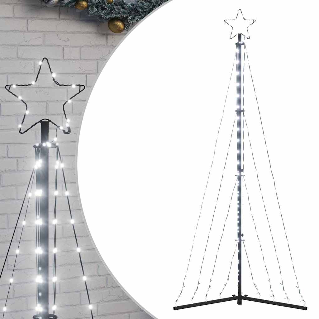 Vidaxl LED vánoční strom 339 LED diody studené bílé 187 cm