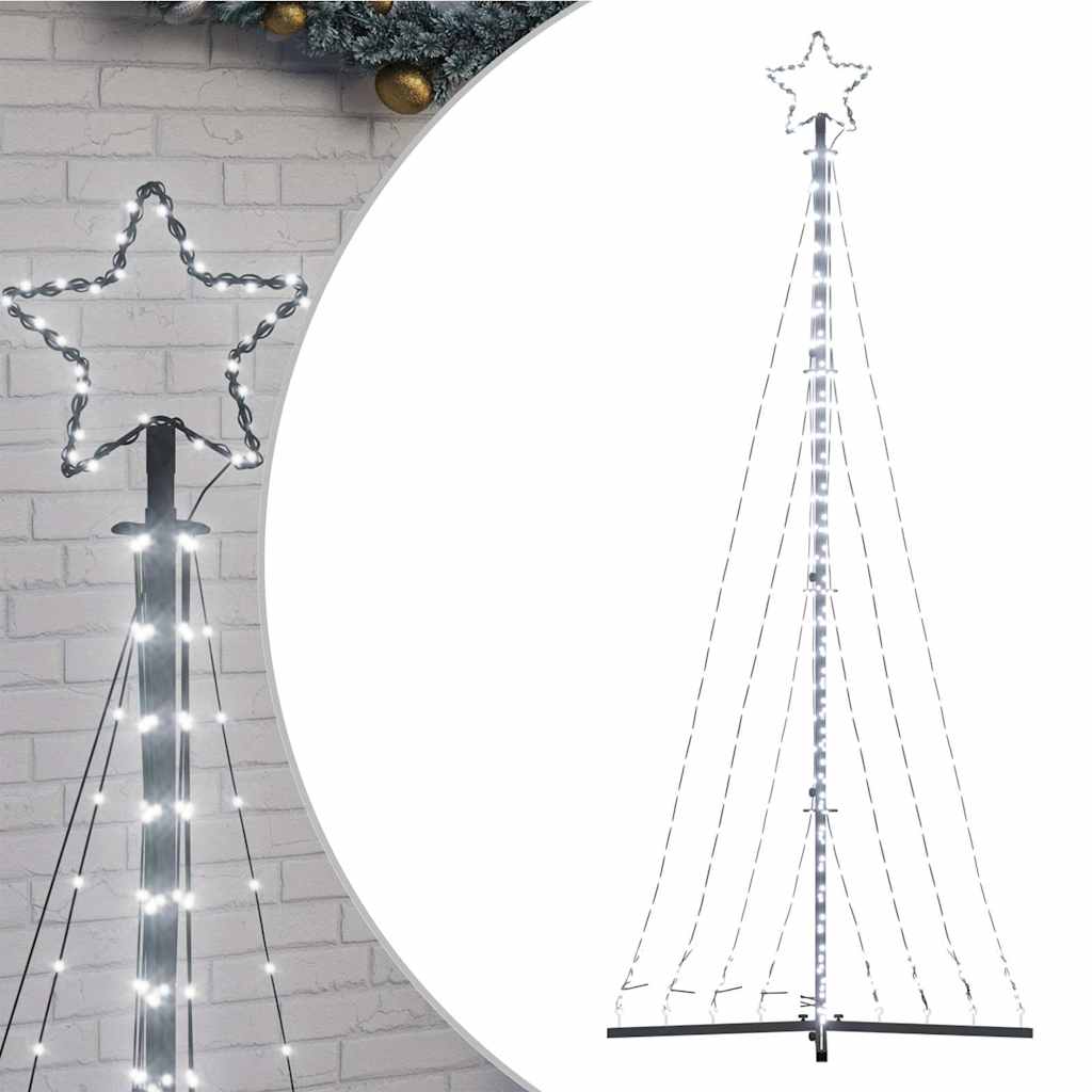 Vidaxl Weihnachtsbaumbeleuchtung 447 Kalt -weiße LEDs 250 cm