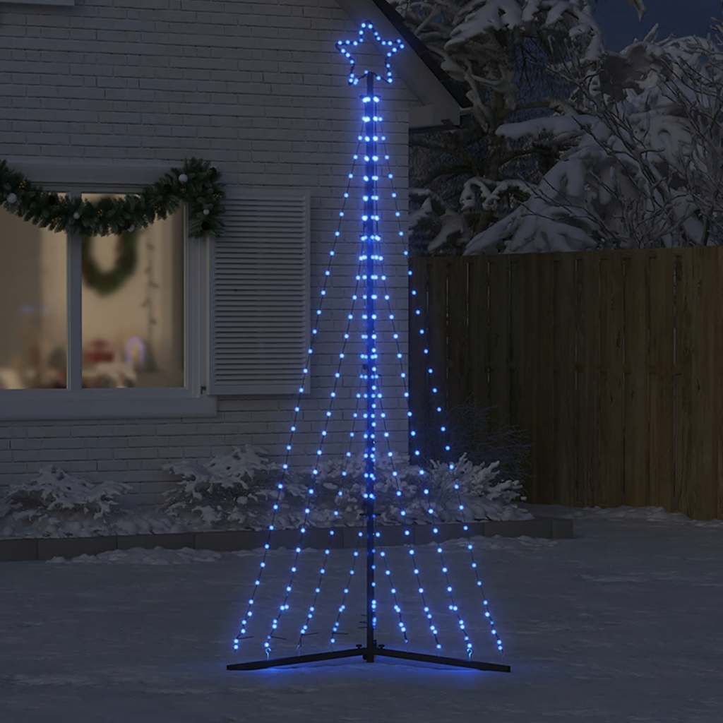 Vidaxl LED julgran 447 lysdioder 249 cm blå