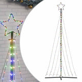 Vidaxl LED julgran 447 lysdioder färgglada 249 cm