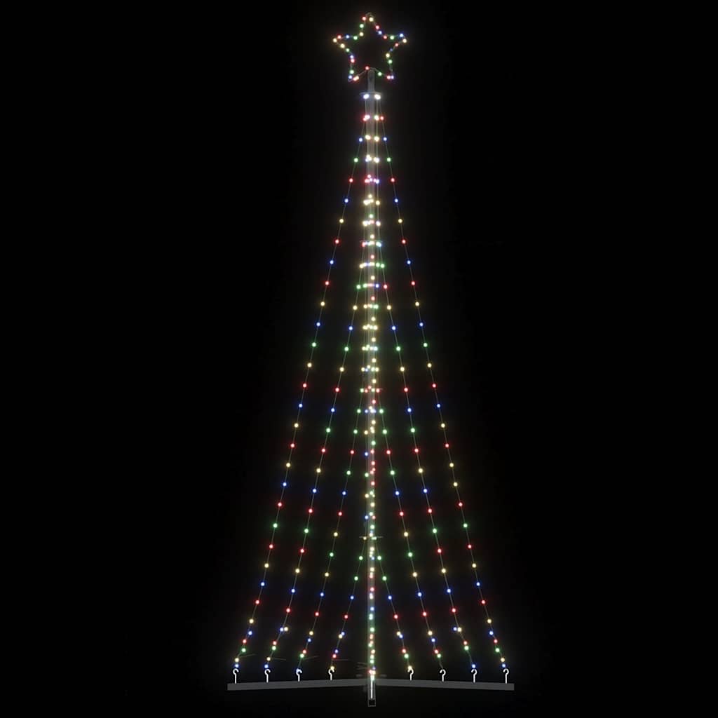 Vidaxl LED julgran 447 lysdioder färgglada 249 cm