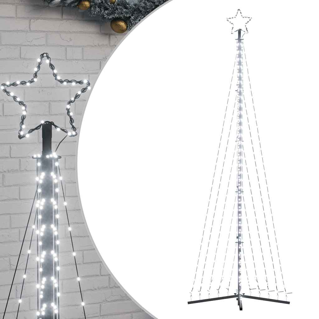 VIDAXL LED Weihnachtsbaum 495 LEDs Kalt weiß 300,5 cm