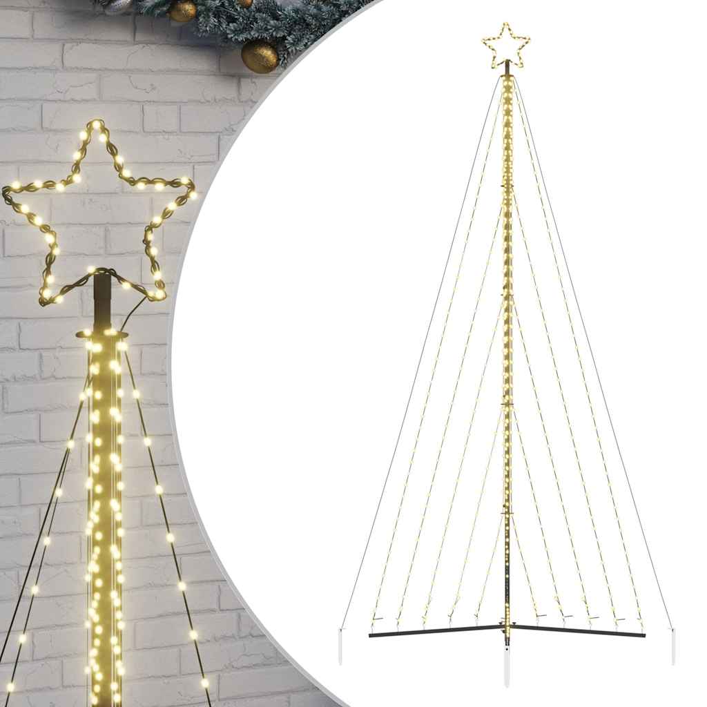 Vidaxl LED juletræ 570 lysdioder Varm hvid 399 cm