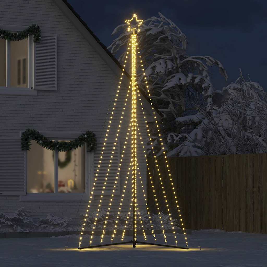 Vidaxl LED juletræ 570 lysdioder Varm hvid 399 cm