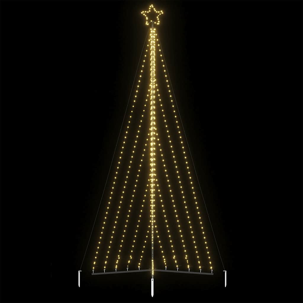 Vidaxl LED juletræ 570 lysdioder Varm hvid 399 cm