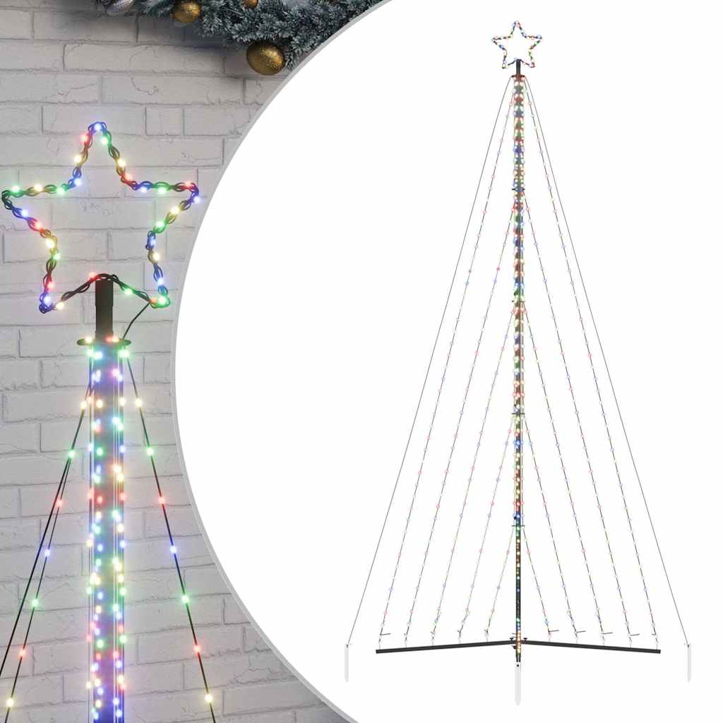 Vidaxl LED Christmas tree 570 LEDs Colorful 399 cm