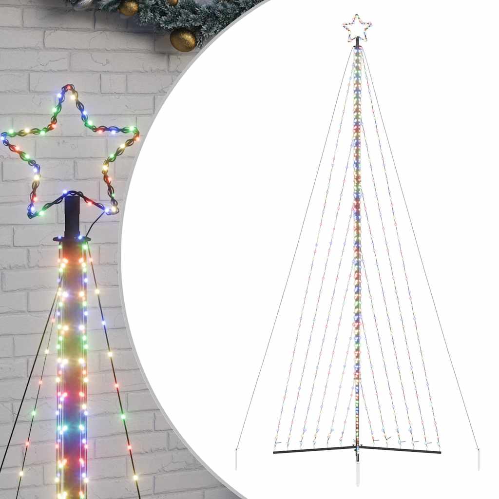 Vidaxl LED Christmas tree 789 LEDs Colorful 476 cm