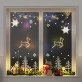 Vidaxl Julebelysning Rendier Silhouette 2 St 35 LEDS Varmhvide