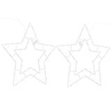 Vidaxl Christmas Lighting Star Silhouette 2 St 50 LED LED WHITE