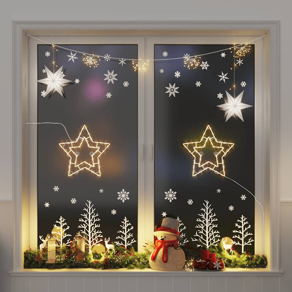 Vidaxl Christmas Lighting Star Silhouette 2 St 50 LED LED WHITE