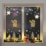 Vidaxl Christmas lights Silhouette of Santa Claus2 ST 35 LEDs Warm White