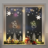 Vidaxl julelys Snowman Silhouette 2 St 35 lysdioder Varmhvide