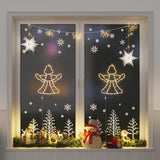 Vidaxl julelys Engel Silhouette 2 st 50 LEDS Varmhvide