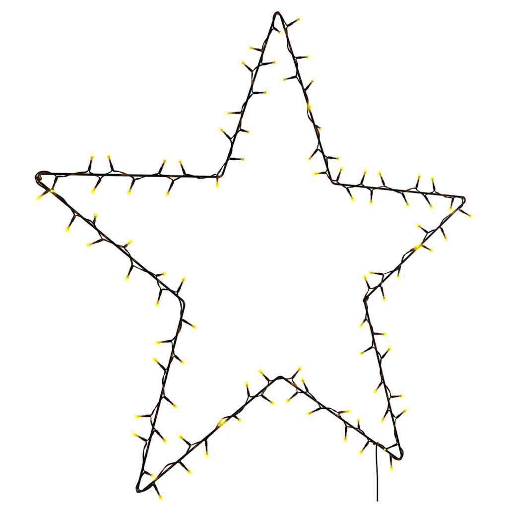 Vidaxl Christmas lighting star silhouette 115 LEDs Warm white