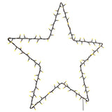 Vidaxl Christmas lighting star silhouette 115 LEDs Warm white