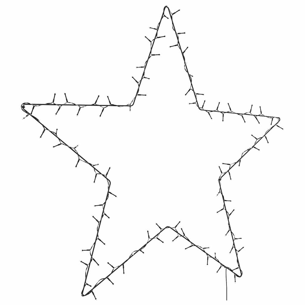Vidaxl Christmas lighting star silhouette 115 LEDs Warm white