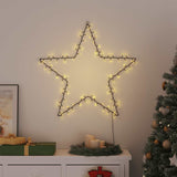 Vidaxl Christmas lighting star silhouette 115 LEDs Warm white