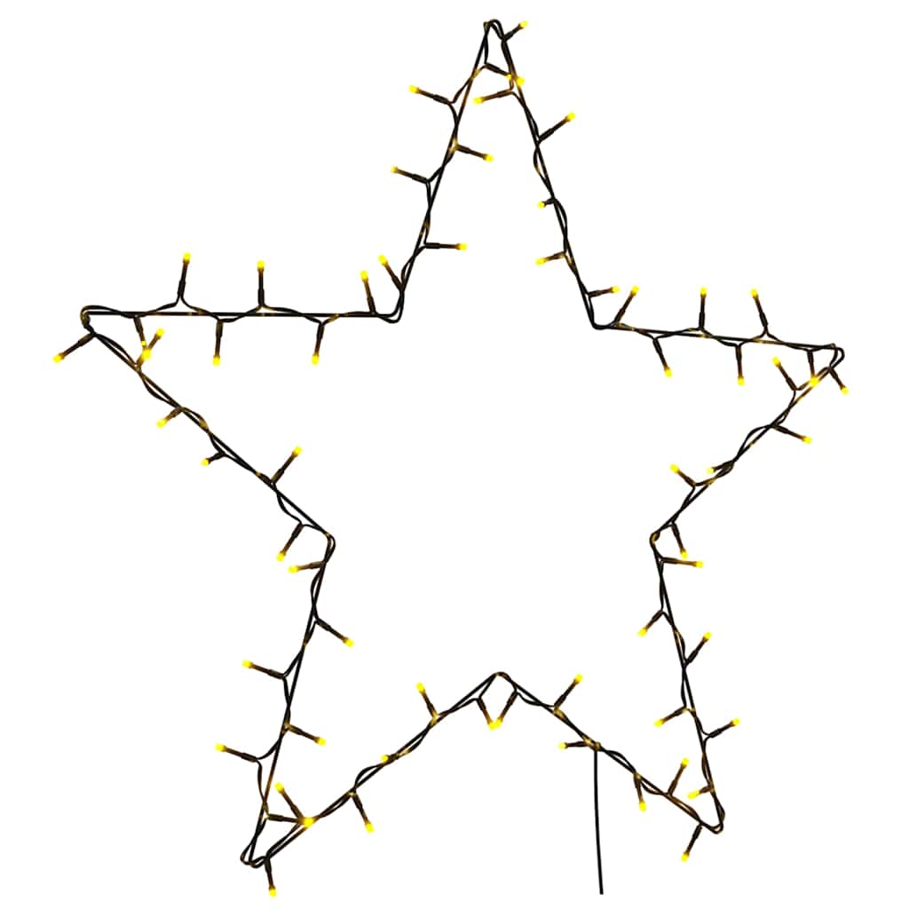 Vidaxl Christmas Lights Star Silhouette 80 LED LED WHITE WHITE