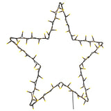 Vidaxl Christmas Lights Star Silhouette 80 LED LED WHITE WHITE