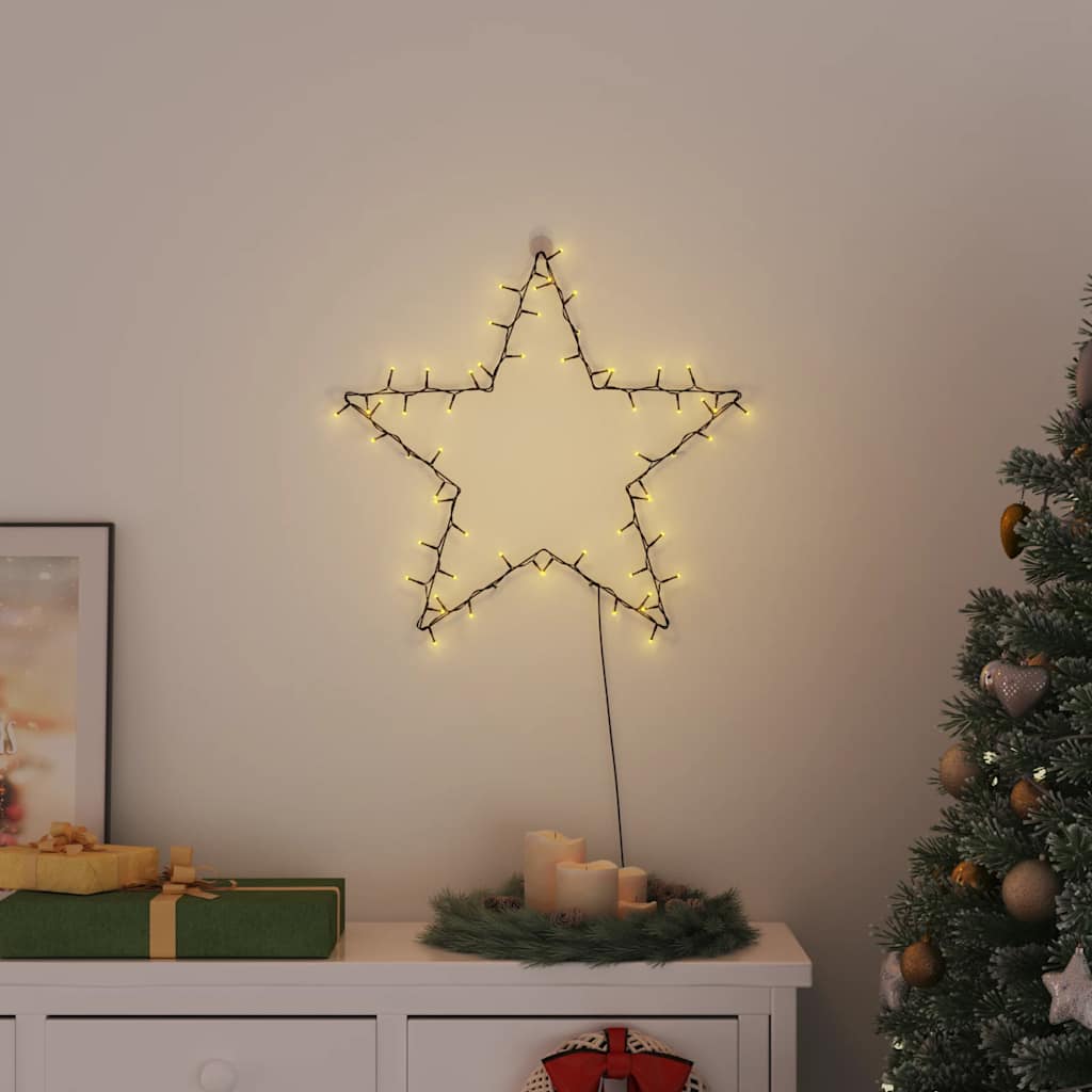 Vidaxl Christmas Lights Star Silhouette 80 LED LED WHITE WHITE