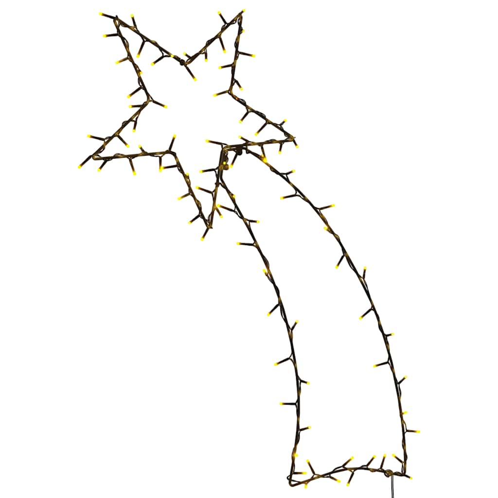 Vidaxl Božična razsvetljava Falling Star Silhouette 115 LED toplote