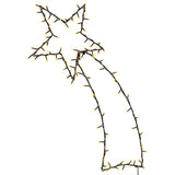 Vidaxl Božična razsvetljava Falling Star Silhouette 115 LED toplote