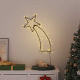 Vidaxl Božična razsvetljava Falling Star Silhouette 115 LED toplote