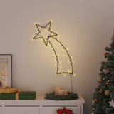 Vidaxl Božična razsvetljava Falling Star Silhouette 115 LED toplote