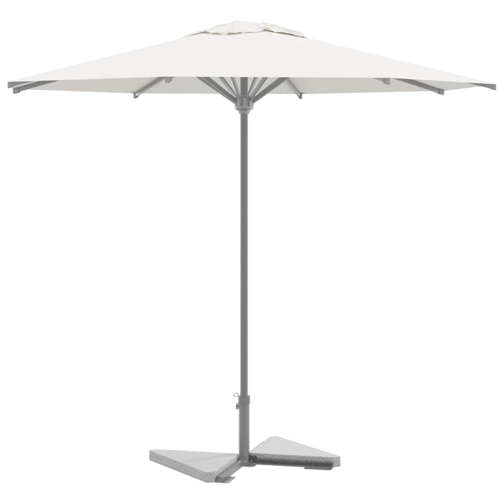 Vidaxl Parasol fodboldplader 2 st trekantede 14 kg granitgrå