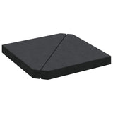 VidaXL Parasol football plates 2 st triangular 14 kg granite black
