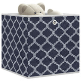 VidaXL Storage boxes 4 pcs foldable 32x32x32 cm Undment Fabric Blue