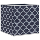 VidaXL Storage boxes 10 pcs foldable 32x32x32 cm Unserted Fabric Blue