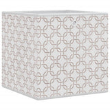 VidaXL Storage boxes 10 pcs foldable 32x32x32 cm Disgusted dust cream