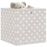 VidaXL Storage boxes 10 pcs foldable 32x32x32 cm Disgusted dust cream