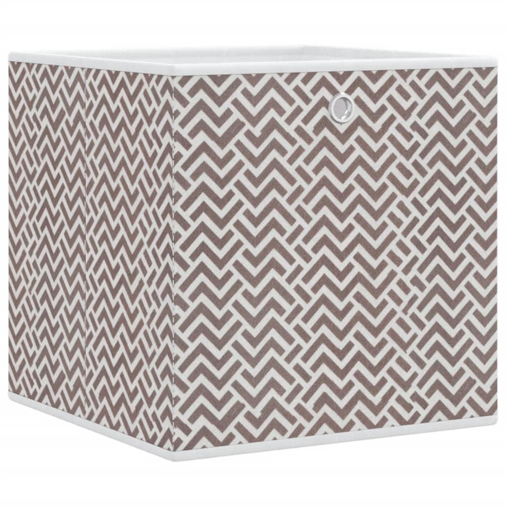 Vidaxl storage boxes 4 pcs foldable 32x32x32 cm Unsertain fabric brown