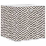 Vidaxl storage boxes 4 pcs foldable 32x32x32 cm Unsertain fabric brown
