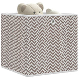 Vidaxl storage boxes 4 pcs foldable 32x32x32 cm Unsertain fabric brown