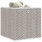 Vidaxl Storage boxes 10 pcs foldable 32x32x32 cm Undment fabric brown