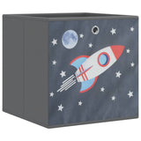 Vidaxl storage boxes 10 pcs foldable 32x32x32 cm Disgusted fabric gray