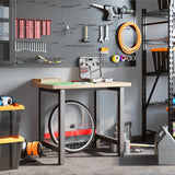Vidaxl Workbench Rectangular 100x60x83 cm Solid oak