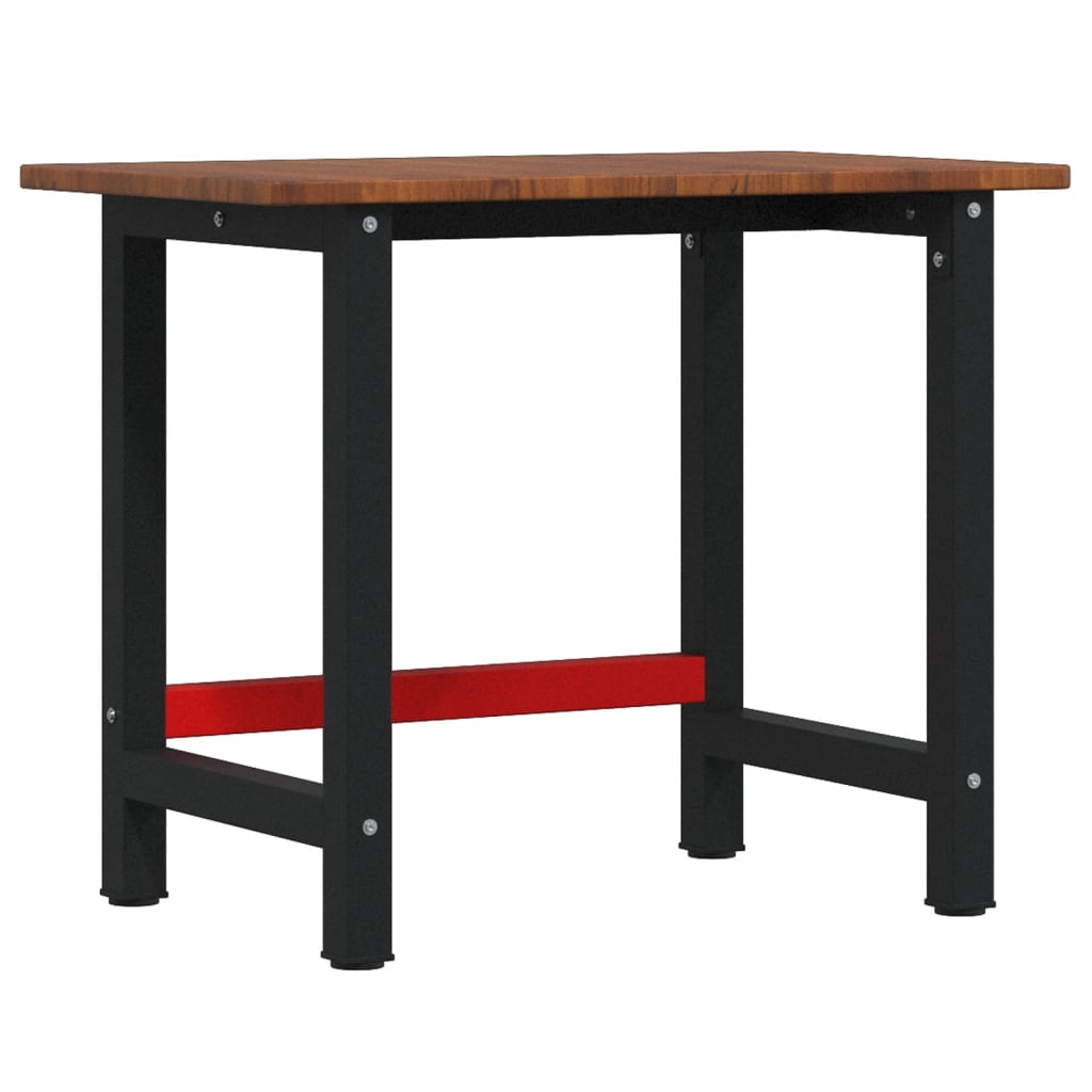 Vidaxl Workbench Rectangle 100x60x81.5 cm Solid oak dark brown