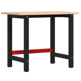 Vidaxl Workbench Rectangular 100x60x81.5 cm Solid beech wood