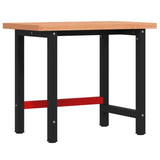 Vidaxl Workbench Rectangular 100x60x83 cm Solid beech wood