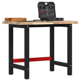 Vidaxl Workbench Rectangular 100x60x83 cm Solid Acaciahout