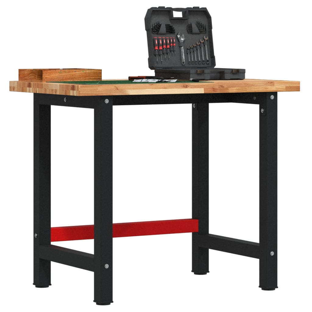 Vidaxl Workbench Rectangular 100x60x83 cm Solid Acaciahout