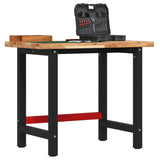 Vidaxl Workbench Rectangular 100x60x83 cm Solid Acaciahout