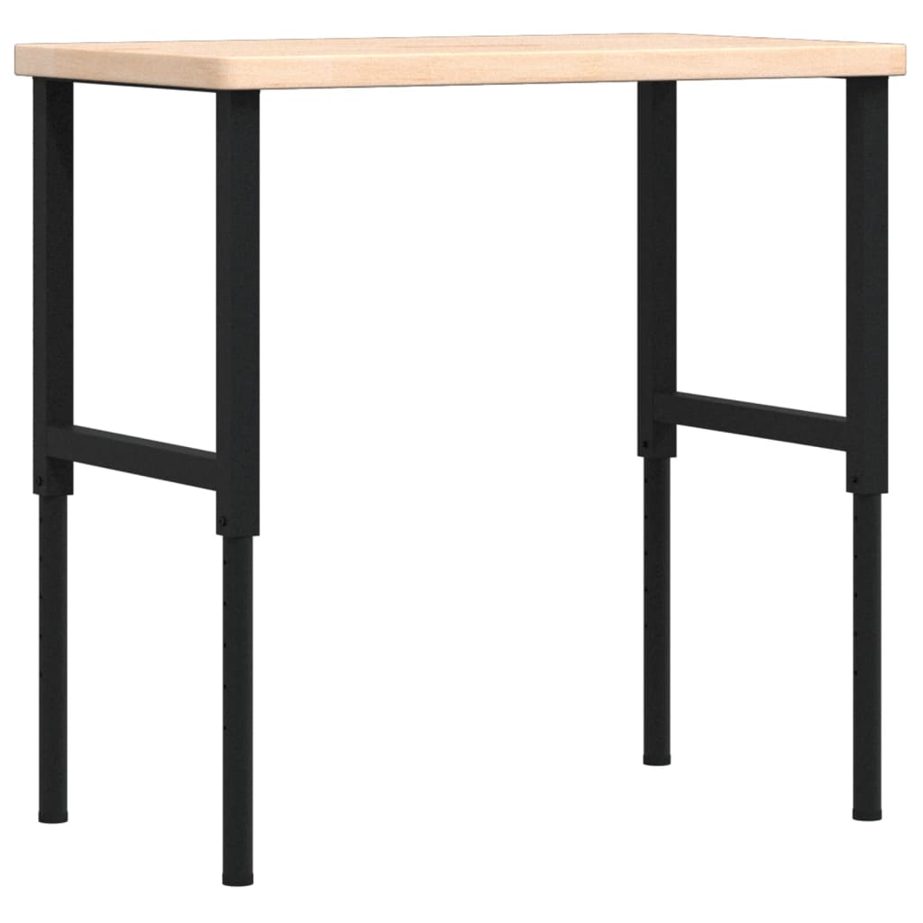 Vidaxl Workbench Rectangular 100x60x (73-99.5) cm Solid oak
