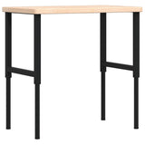 Vidaxl Workbench Rectangular 100x60x (73-99.5) cm Solid oak